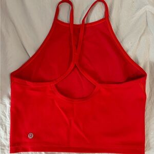 LULULEMON crop tank- red